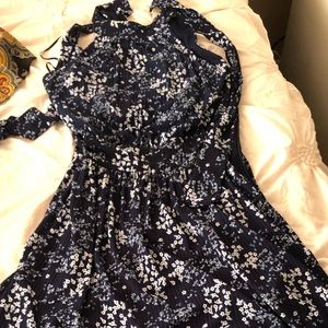Michael Kors floral midi dress xxs